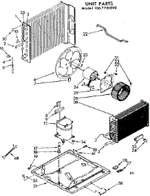 Unit Parts parts for Kenmore Heat Pump System 106.7781890 (1067781890, 106 7781890) from AppliancePartsPros.com