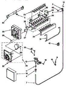 Icemaker parts for Kenmore Refrigerator 106.77821790 (10677821790, 106 77821790) from AppliancePartsPros.com