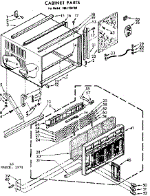 Cabinet Parts parts for Kenmore Heat Pump System 106.7782192 (1067782192, 106 7782192) from AppliancePartsPros.com