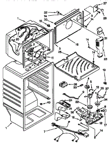 Liner parts for Kenmore Refrigerator 106.77828791 (10677828791, 106 77828791) from AppliancePartsPros.com
