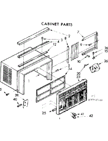 Cabinet Parts parts for Kenmore Heat Pump System 106.7790540 (1067790540, 106 7790540) from AppliancePartsPros.com