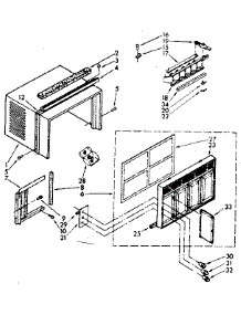 Cabinet Parts parts for Kenmore Heat Pump System 106.7790650 (1067790650, 106 7790650) from AppliancePartsPros.com