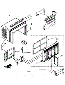 Cabinet Parts parts for Kenmore Heat Pump System 106.7790690 (1067790690, 106 7790690) from AppliancePartsPros.com