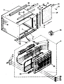 Cabinet Parts parts for Kenmore Heat Pump System 106.7791180 (1067791180, 106 7791180) from AppliancePartsPros.com