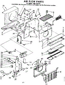 Air Flow Parts parts for Kenmore Heat Pump System 106.7791541 (1067791541, 106 7791541) from AppliancePartsPros.com