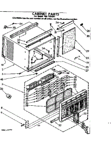 Cabinet Parts parts for Kenmore Heat Pump System 106.7791541 (1067791541, 106 7791541) from AppliancePartsPros.com