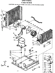 Unit Parts parts for Kenmore Heat Pump System 106.7792190 (1067792190, 106 7792190) from AppliancePartsPros.com