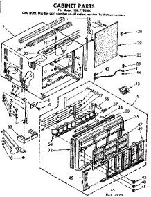 Cabinet Parts parts for Kenmore Heat Pump System 106.7792990 (1067792990, 106 7792990) from AppliancePartsPros.com