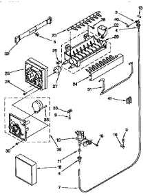 Icemaker parts for Kenmore Refrigerator 106.77992790 (10677992790, 106 77992790) from AppliancePartsPros.com