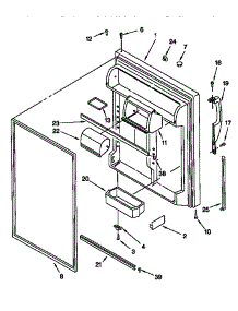 Refrigerator Door parts for Kenmore Refrigerator 106.78207890 (10678207890, 106 78207890) from AppliancePartsPros.com