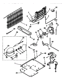 Unit parts for Kenmore Refrigerator 106.78207890 (10678207890, 106 78207890) from AppliancePartsPros.com