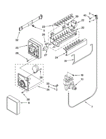 Icemaker Parts parts for Kenmore Refrigerator 106.78212801 (10678212801, 106 78212801) from AppliancePartsPros.com