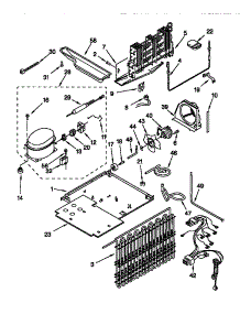 Unit parts for Kenmore Refrigerator 106.78822890 (10678822890, 106 78822890) from AppliancePartsPros.com