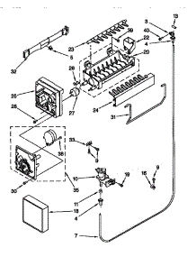 Icemaker parts for Kenmore Refrigerator 106.78822890 (10678822890, 106 78822890) from AppliancePartsPros.com