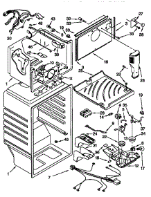 Liner parts for Kenmore Refrigerator 106.78867890 (10678867890, 106 78867890) from AppliancePartsPros.com