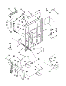 Rear Panel Parts parts for Kenmore Washer 110.24994300 (11024994300, 110 24994300) from AppliancePartsPros.com