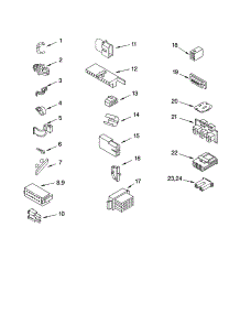 Wiring Harness Parts parts for Kenmore Washer 110.24996300 (11024996300, 110 24996300) from AppliancePartsPros.com