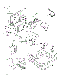 Top And Lid Parts parts for Kenmore Washer 110.25064500 (11025064500, 110 25064500) from AppliancePartsPros.com