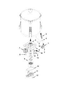 Gearcase, Motor And Pump Parts parts for Kenmore Washer 110.25132411 (11025132411, 110 25132411) from AppliancePartsPros.com
