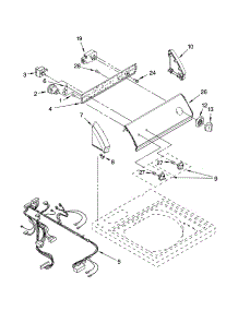 Control Panel Parts parts for Kenmore Washer 110.25294501 (11025294501, 110 25294501) from AppliancePartsPros.com