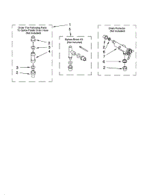 Water System Parts, Optional Parts (Not Included) parts for Kenmore Washer 110.25294503 (11025294503, 110 25294503) from AppliancePartsPros.com
