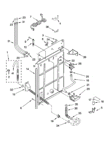 Rear Panel Parts parts for Kenmore Washer 110.25844400 (11025844400, 110 25844400) from AppliancePartsPros.com
