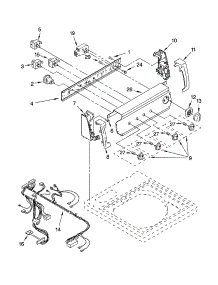 Control Panel Parts parts for Kenmore Washer 110.25844400 (11025844400, 110 25844400) from AppliancePartsPros.com