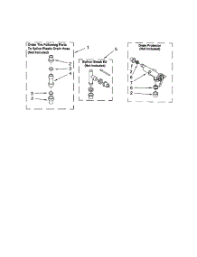 Water System parts for Kenmore Washer 110.25852400 (11025852400, 110 25852400) from AppliancePartsPros.com