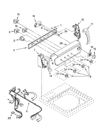 Control Panel Parts parts for Kenmore Washer 110.25864400 (11025864400, 110 25864400) from AppliancePartsPros.com