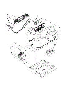 Console And Dispenser Parts parts for Kenmore Washer 110.26012011 (11026012011, 110 26012011) from AppliancePartsPros.com