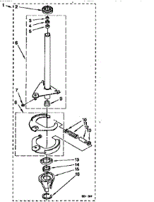 Brake And Drive Tube parts for Kenmore Washer 110.26058690 (11026058690, 110 26058690) from AppliancePartsPros.com