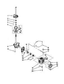 Brake / Clutch / Gearcase / Motor / Pump parts for Kenmore Washer 110.26071690 (11026071690, 110 26071690) from AppliancePartsPros.com