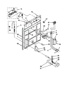 Rear Panel parts for Kenmore Washer 110.26071690 (11026071690, 110 26071690) from AppliancePartsPros.com