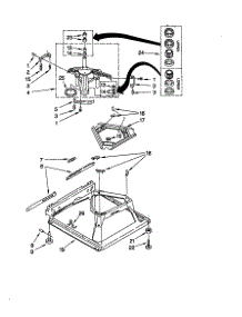 Machine Base parts for Kenmore Washer 110.26071691 (11026071691, 110 26071691) from AppliancePartsPros.com