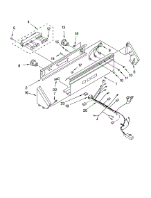 Control Panel Parts parts for Kenmore Washer 110.26152500 (11026152500, 110 26152500) from AppliancePartsPros.com