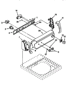 Control Panel parts for Kenmore Washer 110.26292690 (11026292690, 110 26292690) from AppliancePartsPros.com