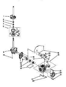 Motor And Pump parts for Kenmore Washer 110.26292690 (11026292690, 110 26292690) from AppliancePartsPros.com