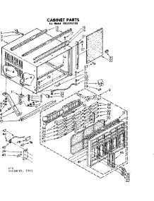 Cabinet Parts parts for Kenmore Heat Pump System 106.8742190 (1068742190, 106 8742190) from AppliancePartsPros.com