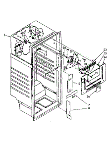 Liner Parts parts for Kenmore Refrigerator 106.8748411 (1068748411, 106 8748411) from AppliancePartsPros.com