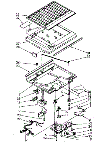 Compartment Separator Parts parts for Kenmore Refrigerator 106.8748411 (1068748411, 106 8748411) from AppliancePartsPros.com