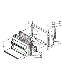 Freezer Door Parts parts for Kenmore Refrigerator 106.8748411 (1068748411, 106 8748411) from AppliancePartsPros.com