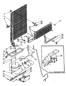 Unit Parts parts for Kenmore Refrigerator 106.8748411 (1068748411, 106 8748411) from AppliancePartsPros.com