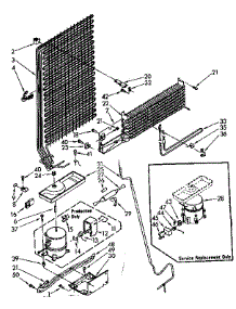 Unit Parts parts for Kenmore Refrigerator 106.8748470 (1068748470, 106 8748470) from AppliancePartsPros.com