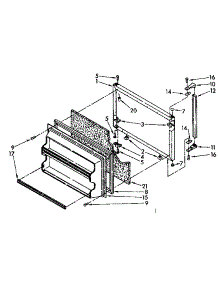 Freezer Door Parts parts for Kenmore Refrigerator 106.8748470 (1068748470, 106 8748470) from AppliancePartsPros.com