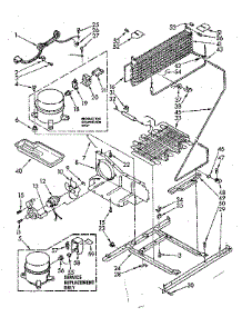 Unit Parts parts for Kenmore Refrigerator 106.8748580 (1068748580, 106 8748580) from AppliancePartsPros.com