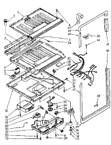 Compartment Separator And Control parts for Kenmore Refrigerator 106.8748581 (1068748581, 106 8748581) from AppliancePartsPros.com