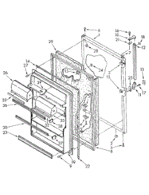 Refrigerator Door parts for Kenmore Refrigerator 106.8750582 (1068750582, 106 8750582) from AppliancePartsPros.com