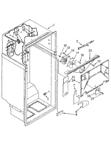 Liner parts for Kenmore Refrigerator 106.8750582 (1068750582, 106 8750582) from AppliancePartsPros.com