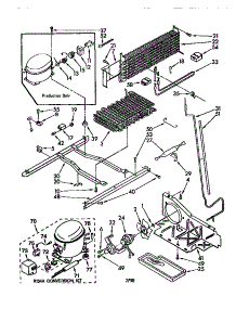 Unit parts for Kenmore Refrigerator 106.8750582 (1068750582, 106 8750582) from AppliancePartsPros.com
