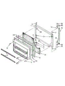Freezer Door parts for Kenmore Refrigerator 106.8750582 (1068750582, 106 8750582) from AppliancePartsPros.com
